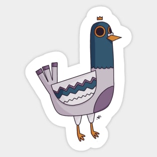 Pigeon Number Four Sticker